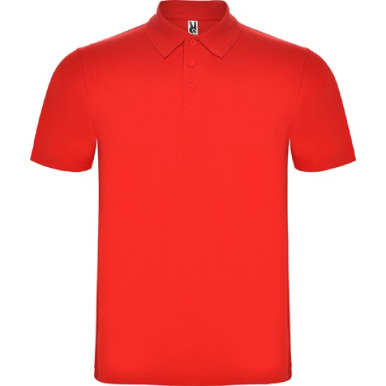 Tricou polo barbati bumbac 180g/m2 Roly Austral 6632 Rosu Tricou polo barbati bumbac 180g/m2 Roly Austral 6632 Rosu
