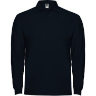 Tricou polo maneca lunga barbati - Estrella Rolly bleumarin, 220g/m2