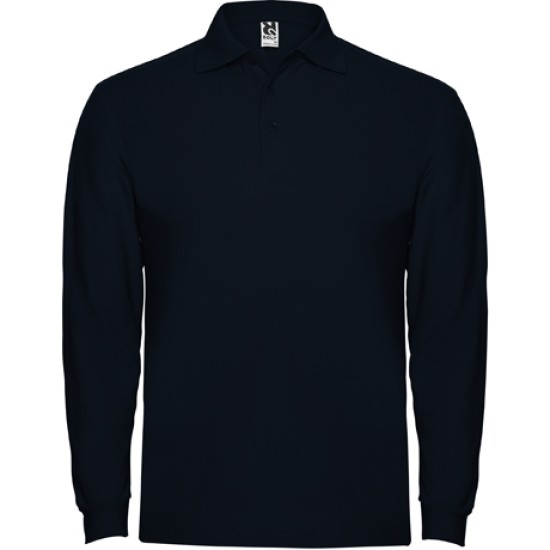 Tricou polo maneca lunga barbati - Estrella Rolly bleumarin, 220g/m2 Tricou polo maneca lunga barbati - Estrella Rolly bleumarin, 220g/m2
