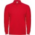 Tricou polo maneca lunga barbati - Estrella Rolly- rosu, 220g/m2