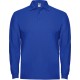 Tricou polo maneca lunga barbati - Estrella Rolly albastru royal, 220g/m2 Tricou polo maneca lunga barbati - Estrella Rolly albastru royal, 220g/m2