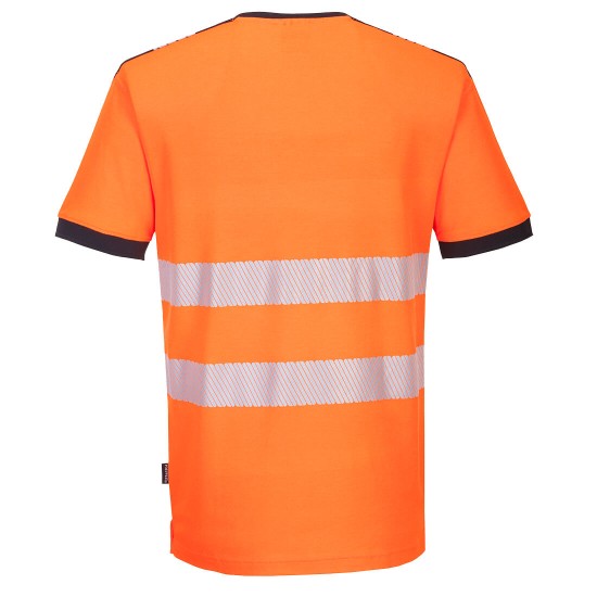 Tricou Hi-Vis premium V-neck maneca scurta,175 g, [PW310] , portocaliu