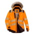 Jacheta vatuita HiVis reflectorizanta, calitate premium, portocaliu si negru [PW369] 