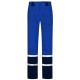 Pantaloni tercot cu dungi reflectorizante, 240g/m2, albastru