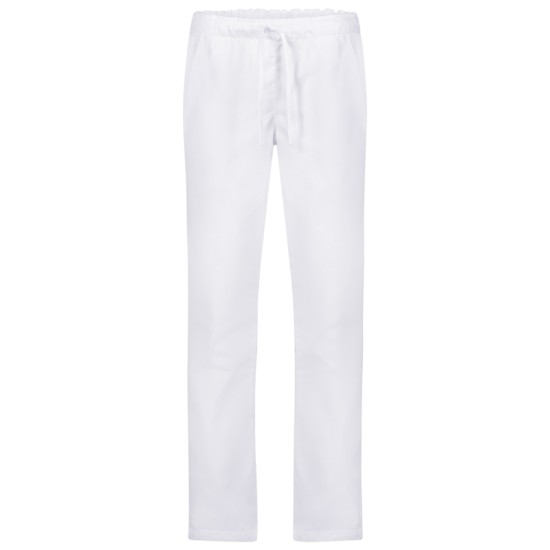 Pantaloni industriala alimentara, tercot 160g/m2, alb Pantaloni industriala alimentara, tercot 160g/m2, alb