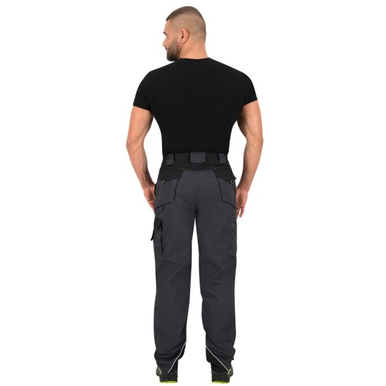 Pantaloni de lucru tercot rezistent Brave, 270g/m2, gri verde Pantaloni de lucru tercot rezistent Brave, 270g/m2, gri verde