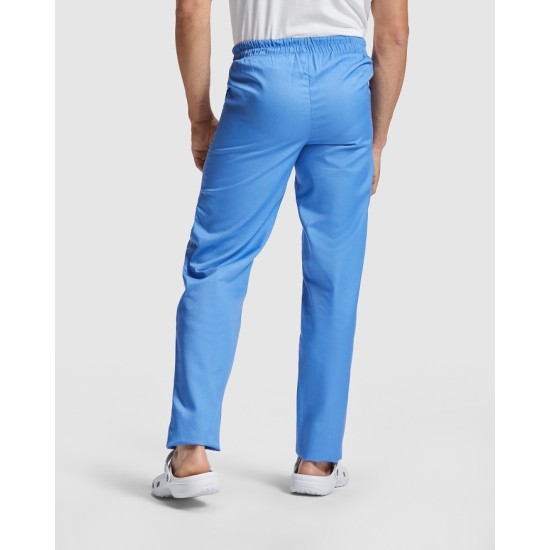 Pantaloni unisex cu snur si talie elastica, albastri turcoaz
