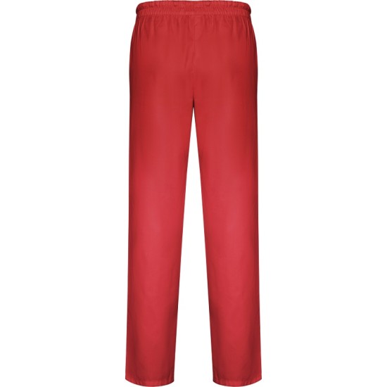 Pantaloni unisex cu snur si talie elastica, rosii