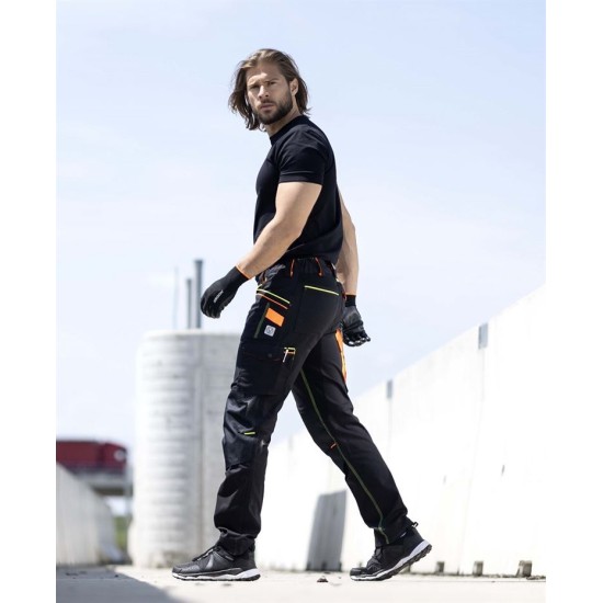 Pantaloni de lucru strech rezistenti la uzura, slim fit, negru Pantaloni de lucru strech rezistenti la uzura, slim fit, negru