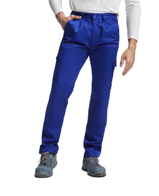 Pantaloni de lucru kombat, tercot 235g/m2, Albastru royal