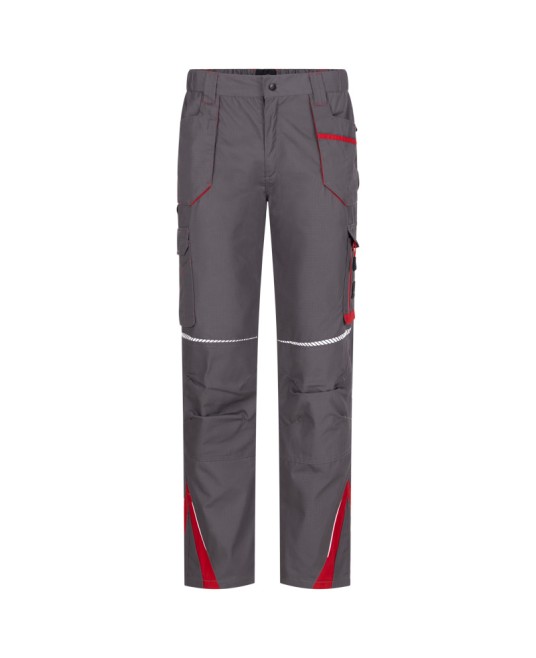 Pantaloni de lucru subtiri Drift, ripstop foarte rezistent, 200g/mp, gri rosu