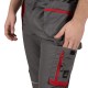 Pantaloni de lucru subtiri Drift, ripstop foarte rezistent, 200g/mp, gri rosu Pantaloni de lucru subtiri Drift, ripstop foarte rezistent, 200g/mp, gri rosu