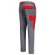Pantaloni de lucru subtiri, ENOS stretch gri-rosu, 210g/m2 Pantaloni de lucru subtiri, ENOS stretch gri-rosu, 210g/m2