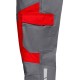 Pantaloni de lucru subtiri, ENOS stretch gri-rosu, 210g/m2 Pantaloni de lucru subtiri, ENOS stretch gri-rosu, 210g/m2