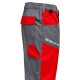 Pantaloni de lucru subtiri, ENOS stretch gri-rosu, 210g/m2 Pantaloni de lucru subtiri, ENOS stretch gri-rosu, 210g/m2
