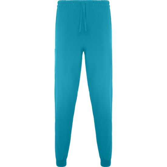 Pantaloni elastan industria alimentara, 170g/m2, albastru turcoaz Pantaloni elastan industria alimentara, 170g/m2, albastru turcoaz