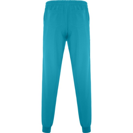Pantaloni elastan industria alimentara, 170g/m2, albastru turcoaz Pantaloni elastan industria alimentara, 170g/m2, albastru turcoaz