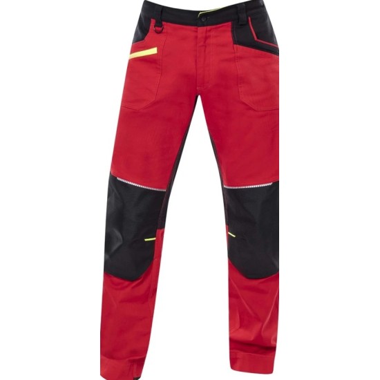 Pantaloni de lucru 4xstretch premium slimfit, rosu Pantaloni de lucru 4xstretch premium slimfit, rosu