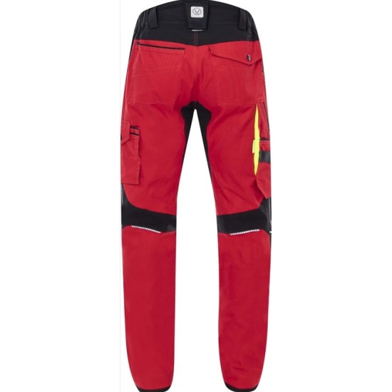 Pantaloni de lucru 4xstretch premium slimfit, rosu Pantaloni de lucru 4xstretch premium slimfit, rosu
