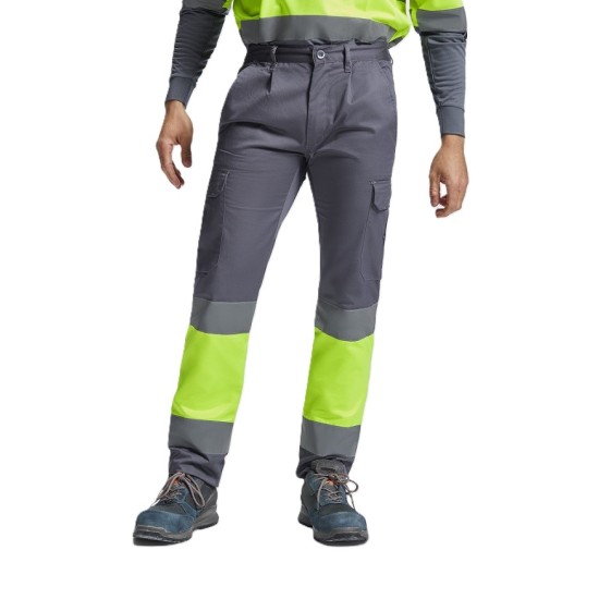 Pantaloni HiVis cu dungi reflectorizante, Daily Bleumarin/portocaliu Pantaloni HiVis cu dungi reflectorizante, Daily Bleumarin/portocaliu