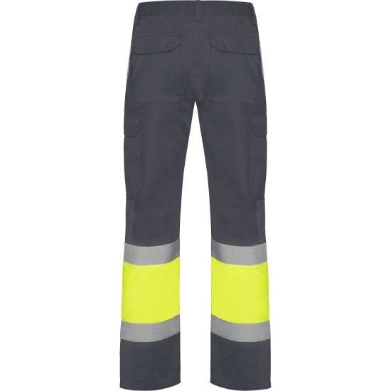Pantaloni HiVis cu dungi reflectorizante, Daily Gri/galben Pantaloni HiVis cu dungi reflectorizante, Daily Gri/galben