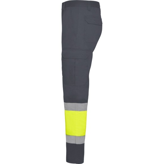 Pantaloni HiVis cu dungi reflectorizante, Daily Gri/galben Pantaloni HiVis cu dungi reflectorizante, Daily Gri/galben