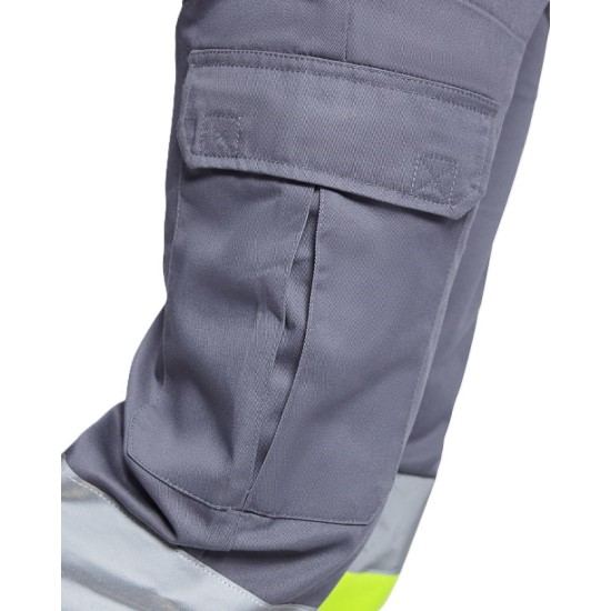 Pantaloni HiVis cu dungi reflectorizante, Daily Bleumarin/portocaliu Pantaloni HiVis cu dungi reflectorizante, Daily Bleumarin/portocaliu