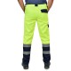 Pantaloni HiVis tercot 250 g/mp, galben Pantaloni HiVis tercot 250 g/mp, galben