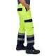 Pantaloni HiVis tercot 250 g/mp, galben Pantaloni HiVis tercot 250 g/mp, galben