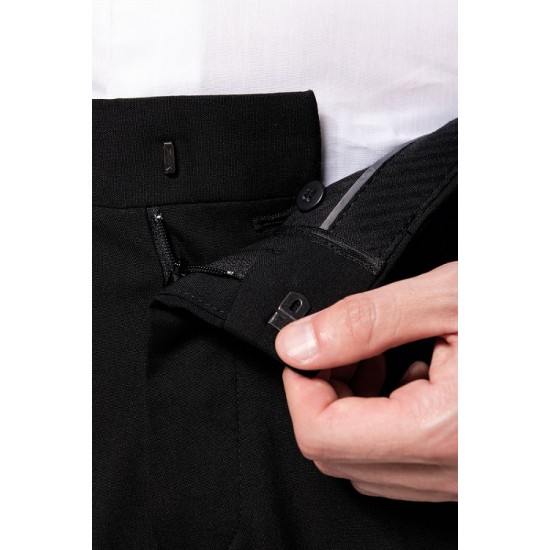 Pantaloni eleganti slimfit, cu vascoza si elastan, Gri inchis Pantaloni eleganti slimfit, cu vascoza si elastan, Gri inchis