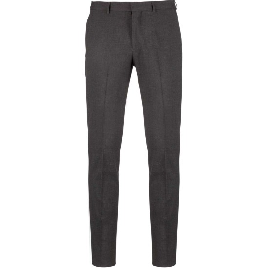 Pantaloni eleganti slimfit, cu vascoza si elastan, Gri inchis Pantaloni eleganti slimfit, cu vascoza si elastan, Gri inchis