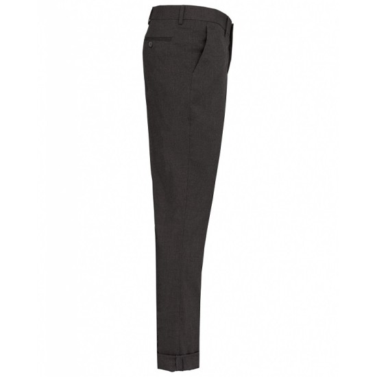 Pantaloni eleganti slimfit, cu vascoza si elastan, Gri inchis Pantaloni eleganti slimfit, cu vascoza si elastan, Gri inchis
