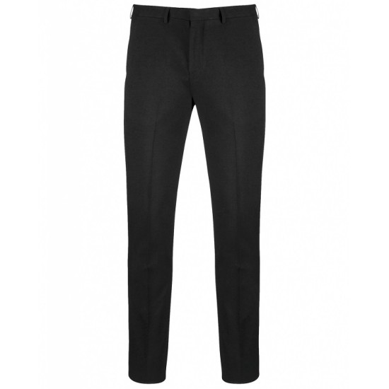 Pantaloni eleganti slimfit, cu vascoza si elastan, Negru Pantaloni eleganti slimfit, cu vascoza si elastan, Negru