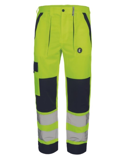 Pantaloni HiVis tercot 250g/m2, galben