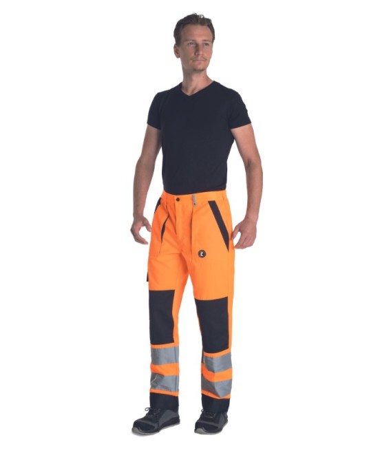 Pantaloni HiVis tercot 250g/m2, portocaliu