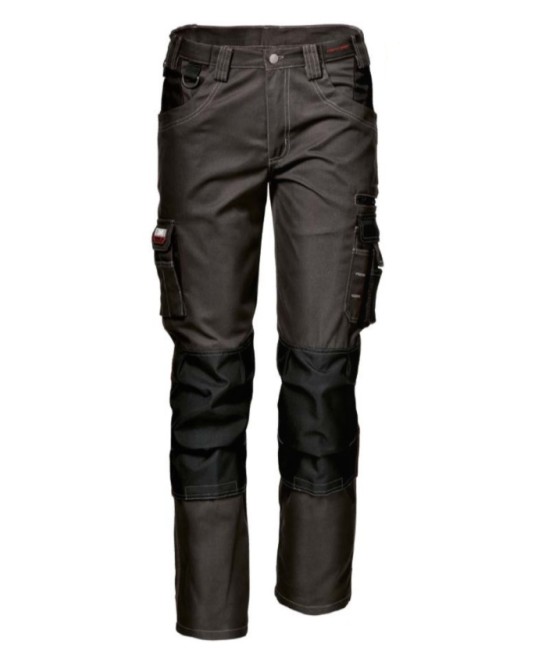 Pantaloni de lucru tercot foarte rezistent la rupere si confortabil, 300 g/mp,  gri inchis