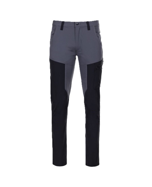 Pantaloni stretch foarte respirabili si comozi, 140g/m2, gri-negru