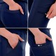 Pantaloni de lucru unisex cu snur in talie si mansete elastice inferioare, bleumarin Pantaloni de lucru unisex cu snur in talie si mansete elastice inferioare, bleumarin