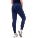 Pantaloni de lucru unisex cu snur in talie si mansete elastice inferioare, bleumarin Pantaloni de lucru unisex cu snur in talie si mansete elastice inferioare, bleumarin