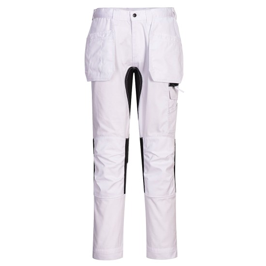 Pantaloni Stretch Holster WX2, tercot 245g/m2, Alb Pantaloni Stretch Holster WX2, tercot 245g/m2, Alb