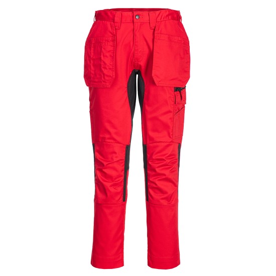 Pantaloni Stretch Holster WX2, tercot 245g/m2, Deep Red