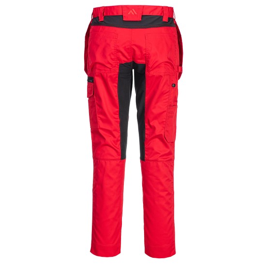Pantaloni Stretch Holster WX2, tercot 245g/m2, Deep Red