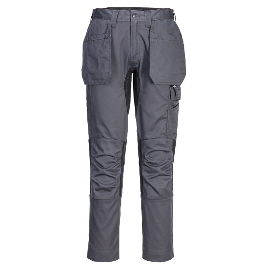 Pantaloni Stretch Holster WX2, tercot 245g/m2, Gri metalic