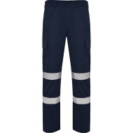 Pantaloni de lucru cu dungi reflectorizante Daily Bleumarin