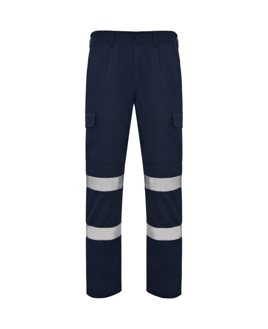 Pantaloni de lucru cu dungi reflectorizante Daily Bleumarin