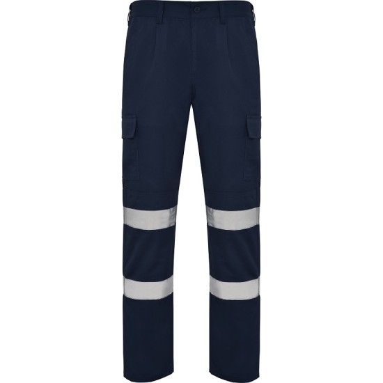 Pantaloni de lucru cu dungi reflectorizante Daily Bleumarin