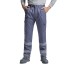 Pantaloni de lucru cu dungi reflectorizante Daily Gri inchis