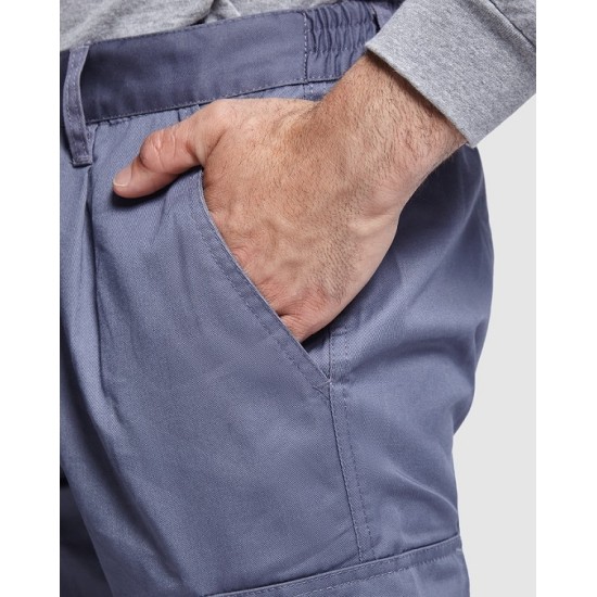 Pantaloni de lucru cu dungi reflectorizante Daily Gri inchis