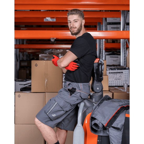 Pantaloni scurti de lucru bumbac Raptors, gri rosu Pantaloni scurti de lucru bumbac Raptors, gri rosu