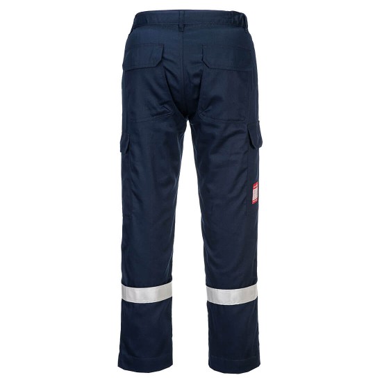 Pantaloni subtiri antistatici si ignifugi cu benzi reflectorizante, Navy Pantaloni subtiri antistatici si ignifugi cu benzi reflectorizante, Navy
